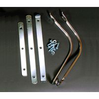 リンエイ 新聞カゴ バイク用取付金具付 ステーなし ブラック F-7（直送品）