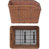 リンエイ 籐風リアバスケット ミックスブラウン TP-334（直送品）