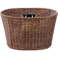 リンエイ 籐風丸型バスケット ミックスブラウン TP-309（直送品）