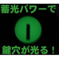 ジーアールケー 蓄光ワイヤーロック（処分） ブラック P-ESDL12-90（直送品）