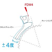 RIDEA Derailleur Angle Spacer チタン FDW4（直送品）