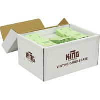 キングコーポレーション A4判名刺 グレー 薄口 10面付　 1箱(500枚入) 208074（直送品）