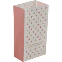 キングコーポレーション 角底袋 ドット ピンク S 5枚入×30パック KK0108（直送品）
