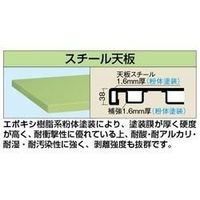 サカエ 重量作業台(KWタイプ/均等耐荷重2000kg/スチール天板/H740mm/固定式) KWSー128 1個（直送品）