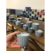 ブルーム その他和食器 美濃焼 ミノコモノ切立カップ/草花/8x6.5cm/日本製/美濃/JAPAN 60891 1箱（3個入）×2セット(直送品)（直送品）