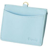 アスカ IDカードホルダー ワイドポケット ブルー ID05B 1セット(3個)