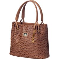 小田清 <ユリ・コジマ>オースト型押し手提げブラック 6687610（直送品）