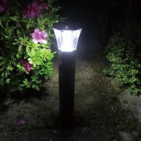 アルミス 人感センサー付きLEDガーデンソーラーライトブラック 67423（直送品）