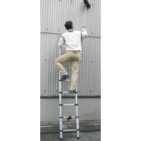 ヨシゼン 伸縮らくらくはしご 高さ2.6M 60297（直送品）