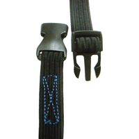 【並行輸入品】三友産業 バックル付ゴムベルト 19mm×1m 黒 HR-2607-10P 1セット(1本×10)