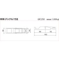 ラッシングベルト LBC251 Y5-40Y オーエッチ工業（直送品）