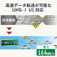 エレコム MicroSDXCカード/データ復旧サービス付/UHS-I U1 70MB/s 256GB MF-MS256GU11R 1個