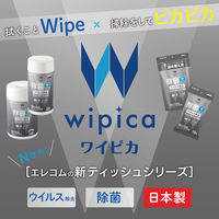 【アウトレット】【Goエシカル】ウェットティッシュ ウイルス除去 大判 20枚 WC-VR20LPN エレコム 1個