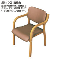 アイリスチトセ　福祉用イス　ナチュラル／ブラウン　1脚（わけあり品）