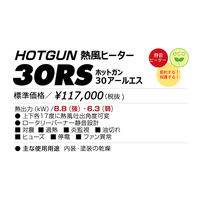 静岡製機 熱風ヒーター ホットガン HG-30RS（直送品）
