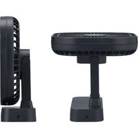 ナカバヤシ マグネット付きUSB扇風機【UA-051シリーズ】ブラック UA-051BK（直送品）