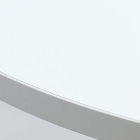 MaD 3.14 ハイテーブル 丸型 直径600×高さ1000mm ホワイト 1台 ブラックフレーム 1本脚 円形 シンプルテーブル メラミン樹脂天板