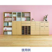 【セール】アスプルンド 木製ユニットキャビネット 3段オープン ナチュラル 幅800×奥行395×高さ1220mm 1台