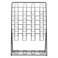 アール・エフ・ヤマカワ パンフレットラック A4 4列7段 ブラック RFPFS-QUBK 1台