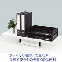 【組立設置込】コクヨ インベントFSデスク INVENT デスクトップシェルフ 幅785×奥行270×高さ133mm ホワイト 1台（直送品）