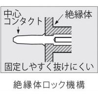 カナレ電気 75ΩBNC型プラグ圧着式ストレート型 5C BCPA5F（直送品）