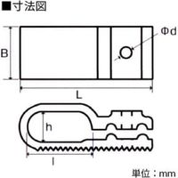 フソー化成 Fケーブル用片サドルS100個入 FFSS（直送品）
