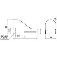 メタルエフモールコンビネーションA型 MFMC12ホワイト マサル工業（直送品）