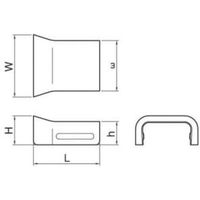 メタルエフモールブッシングA型 MFMB12ホワイト マサル工業（直送品）