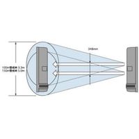 オプテックス 屋外用アクティブセンサ長距離汎用型100m線警戒 AX100TIIJ（直送品）