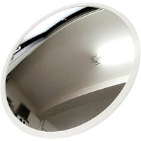 信栄物産 防犯ミラー クランプタイプ ホワイト CR-30-W 1枚