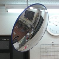 信栄物産 防犯ミラー フレキシブルタイプ ブルー H-45-BL（直送品）