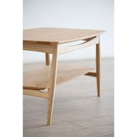 【車上渡し】 AMOCC Epice（エピセ） テーブル 無垢材 幅900×奥行500×高さ450mm ホワイトオーク 1台（直送品）