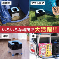 サンコー 非常用 災害用 簡易トイレ備蓄 携帯 防災 日本製 耐荷重120kg Rー39　1セット(本体1個 袋 凝固剤 5回分)