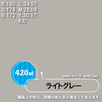 水性シリコンカラースプレー ライトグレー 420ML #00507650652420 カンペハピオ（直送品）