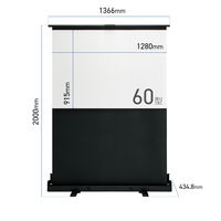 プラス プロジェクタースクリーン FSR-60 60型 4:3 パンタグラフ式