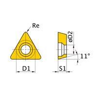 三菱マテリアル PCDインサート(ポジ) NPーTPMX090208LーF:MD220 1個（直送品）