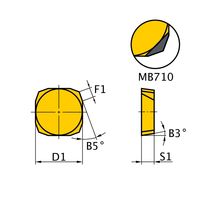 三菱マテリアル カッタ用インサート SPNN1203EEER1:HTI10 1セット(10個)（直送品）