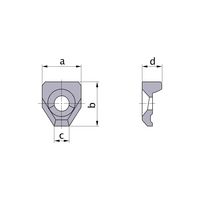 三菱マテリアル 旋削用インサート(ポジ) CCK14 1個（直送品）