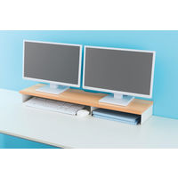 スチール脚机上台W950 ナチュラル×ブラック脚 GZSLDR-950NA-BL