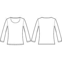 チクマ SHIRT CUT&SEWN カットソー 八分袖 NF1037-1-M（直送品）