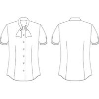 チクマ SHIRT CUT&SEWN 半袖ブラウス AR1652-1-11（直送品）