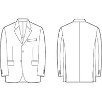 チクマ シャドーストライプ ジャケット（スリム） TE2090-1-YA7（直送品）