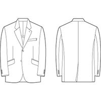 チクマ ヘリンボーンxウィンドウペン ジャケット TE2076-3-A7（直送品）