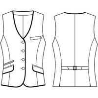 チクマ ヘリンボーンxウィンドウペン ベスト AR2840-2-9（直送品）