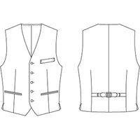 チクマ スタンダード・ペア ベスト TE9074-1-M（直送品）