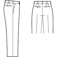 チクマ オーセンティック/ユキトリヰ スラックス YH5000-1-82（直送品）