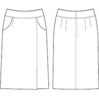 チクマ スタンダード・ペア スカート（タイト） AR3832-3-7（直送品）