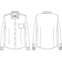 チクマ CLERIC SHIRT 長袖シャツ AR1453-3-11（直送品）