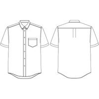 チクマ CLERIC SHIRT 半袖シャツ（ボタンダウン） SF3410-3-XL（直送品）