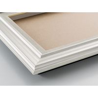 大仙 油絵用額縁 F8サイズ ヘアラインシルバー A424F0601 1枚